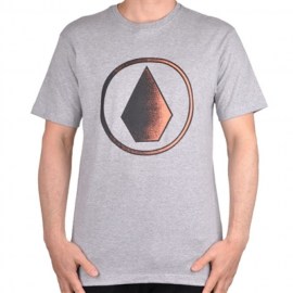 CAMISETA BIG VOLCOM REMOVED - CINZA